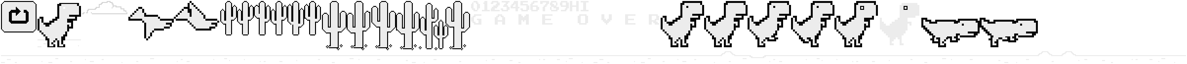 Dino Chrome Online Game Sprite 2